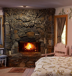 A Beautiful Custom Built Fireplace In Every Bedroom